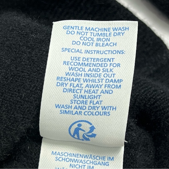 Boden 100% Cashmere Black Button Up Cardigan Sweater Women’s Medium - Picture 7 of 9